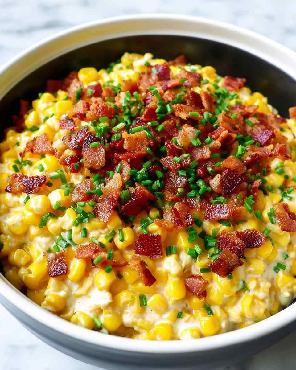 Classic creamed corn with parmesan, cheesy creamy corn side, crockpot dish